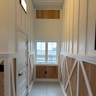 Entry trim and natural light — True North Craftsmen, Hamilton County IN